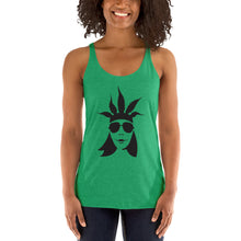 Load image into Gallery viewer, CannaBuzz Face Women's Racerback Tank