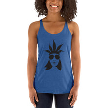Load image into Gallery viewer, CannaBuzz Face Women's Racerback Tank