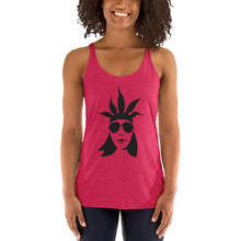Load image into Gallery viewer, CannaBuzz Face Women's Racerback Tank