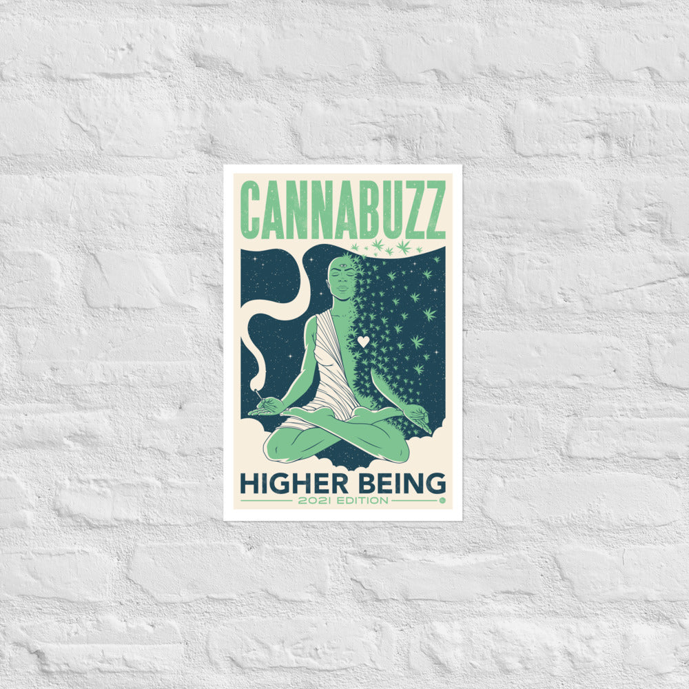 CannaBuzz Higher Being 2021 Poster 12x18