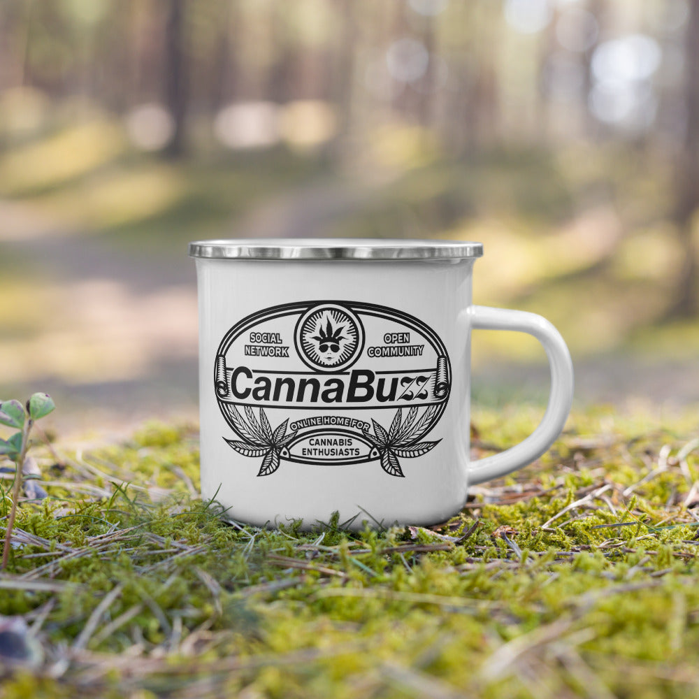 CannaBuzz Enamel Mug