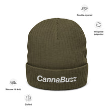 Load image into Gallery viewer, CannaBuzz Recycled cuffed beanie
