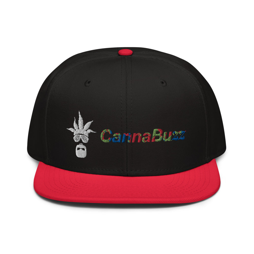 CannaBuzz Beard Color Logo Snapback Hat