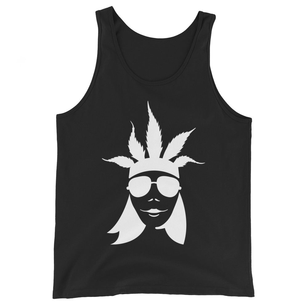 CannaBuzz Lady Face Unisex Tank Top