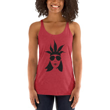 Load image into Gallery viewer, CannaBuzz Face Women&#39;s Racerback Tank
