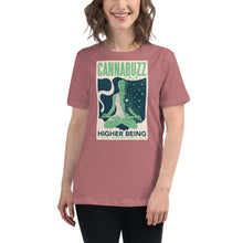 Load image into Gallery viewer, CannaBuzz Higher Being - Relaxed Women&#39;s T-Shirt w/Shipping included
